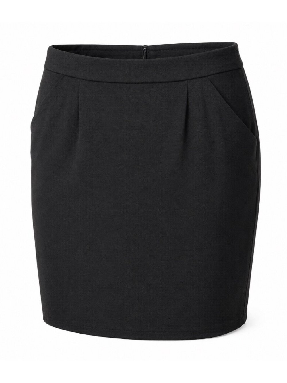 Jacob Canada Pencil Mini Skirt Womans M Black Stretch Career Office Pockets